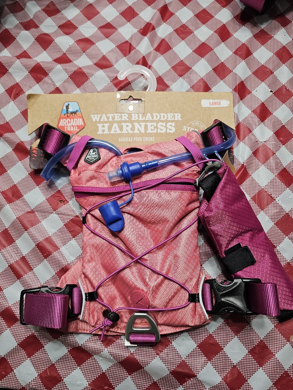 Arcadia Trail Pink Water Bladder Harness - Large